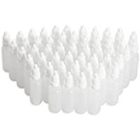 Paquete de 50 botes vacíos de plástico con cuentagotas- portátiles y rellenables - 8ML- 1